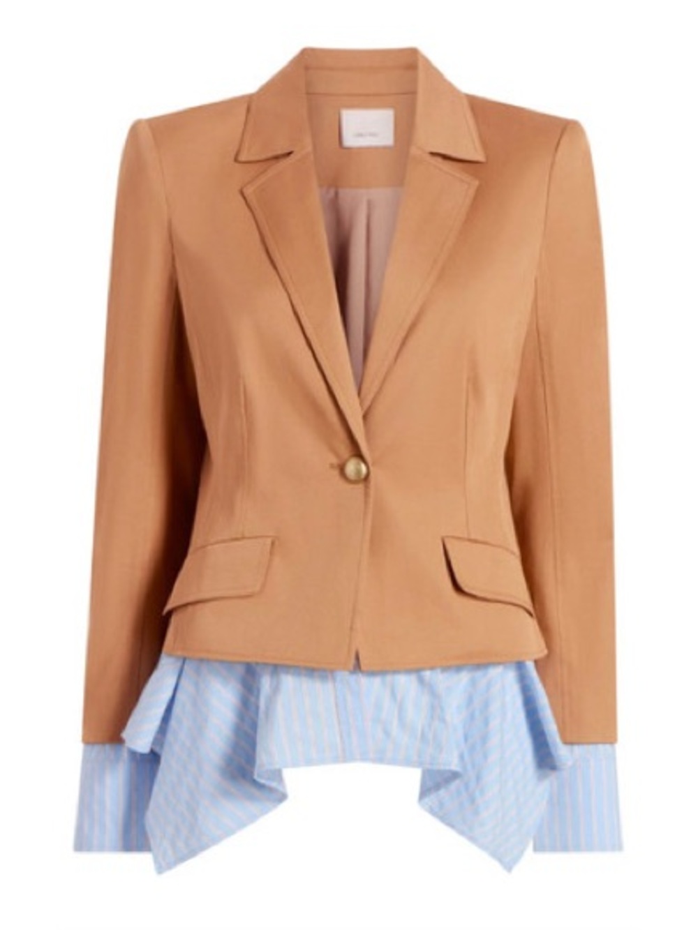 Cinq A Sept Shilo Jacket in Brown Sandstone/Light Bluebell
